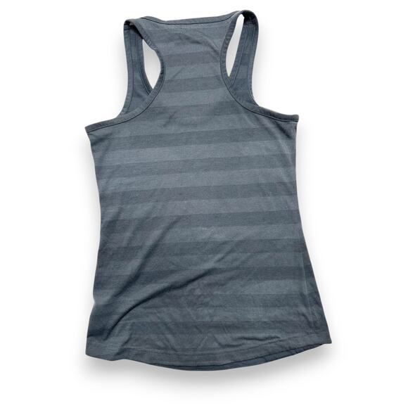 Adidas Dark Gray Striped Racerback Tank Top Size Small - Picture 7 of 7